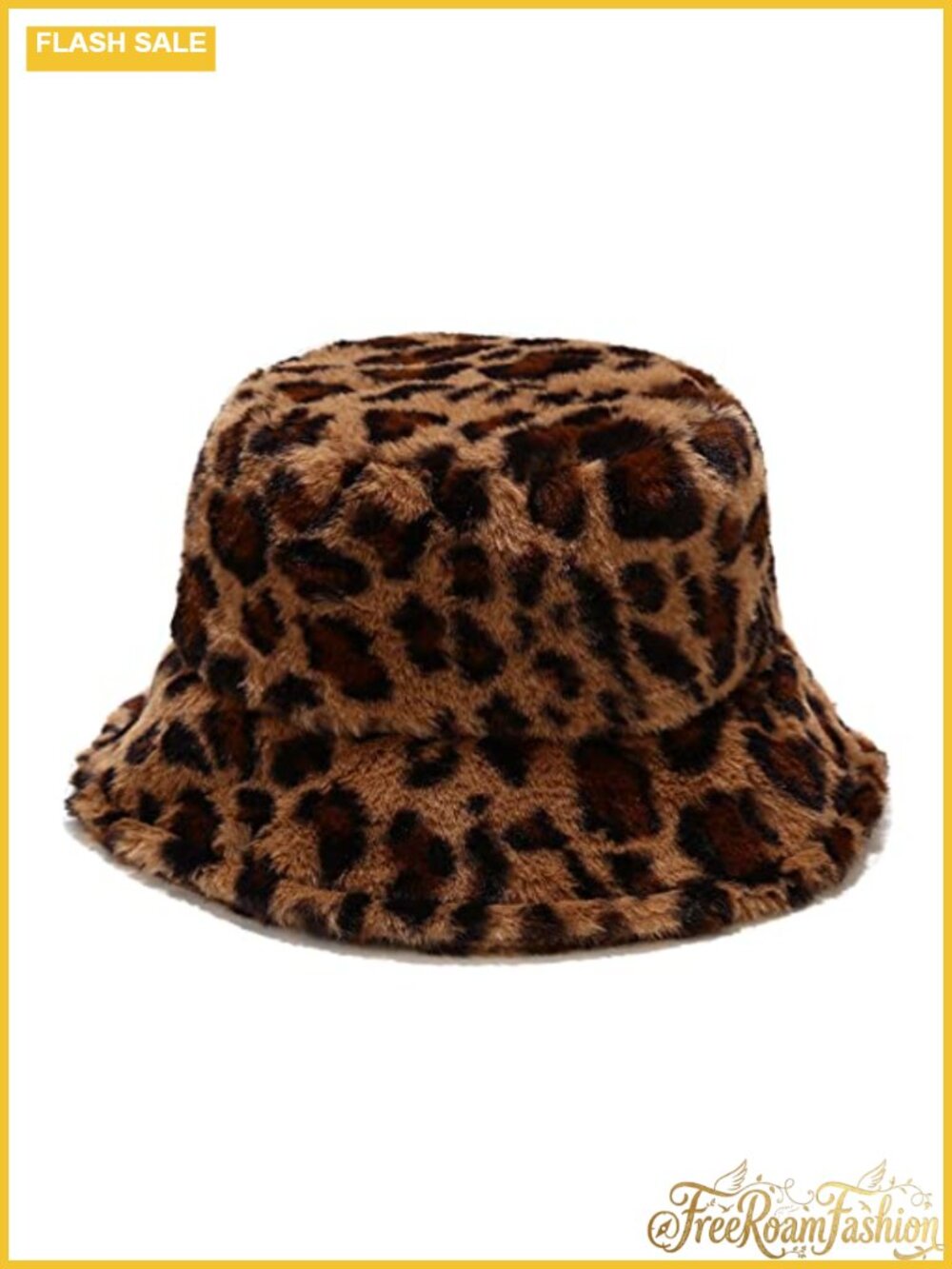 Faux Fur Fuzzy Warm Bucket Hat One Size Windproof